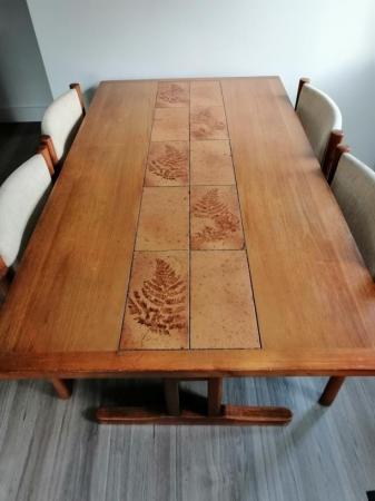 Image 1 of Wooden Dining Table Four Chairs