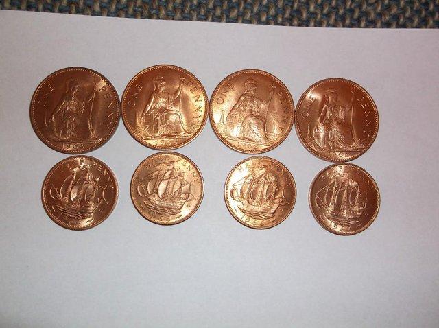 Preview of the first image of QUEEN ELIZABETH BRILLIANT UNCIRCULATED COPPER COINS.