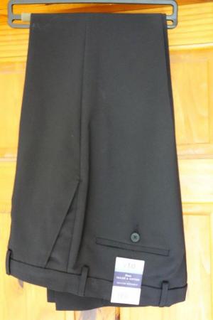 Image 2 of BNWT Black Formal Men's Tailor & Cutter Trousers