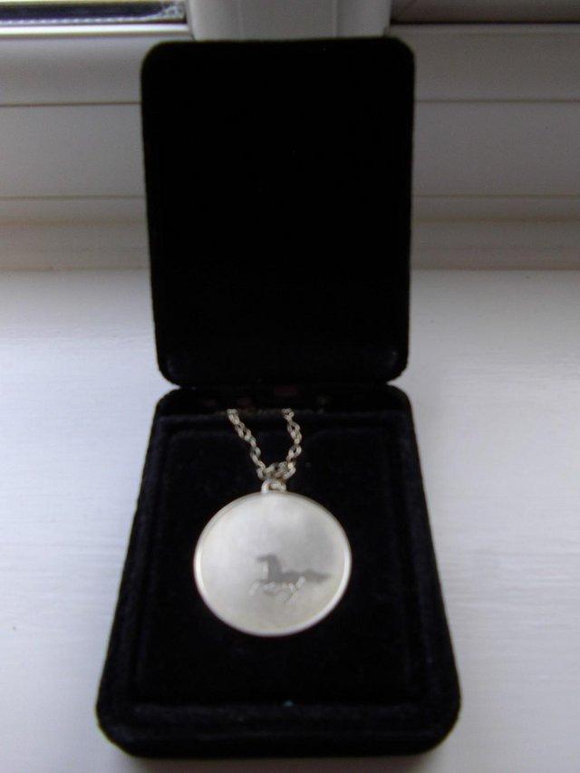 Preview of the first image of Black Beauty Centenary Stirling Silver Pendant.