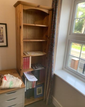 Image 1 of Tall Pine Bookcase with Fixed Shelves