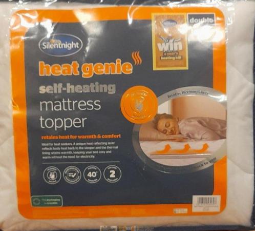Image 2 of Silentnight heat genie, self heating mattress topper