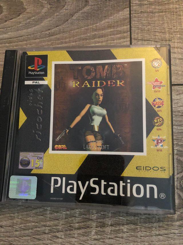 Preview of the first image of PlayStation Game Tomb Raider PS1.