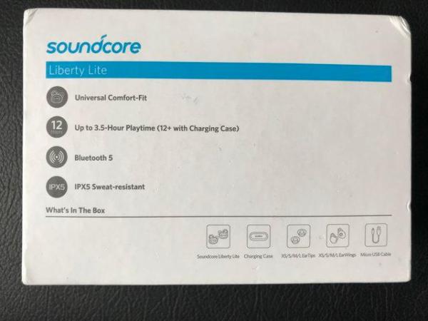 Image 2 of SoundCore Liberty Lite Slim Wireless Bluetooth Earphones