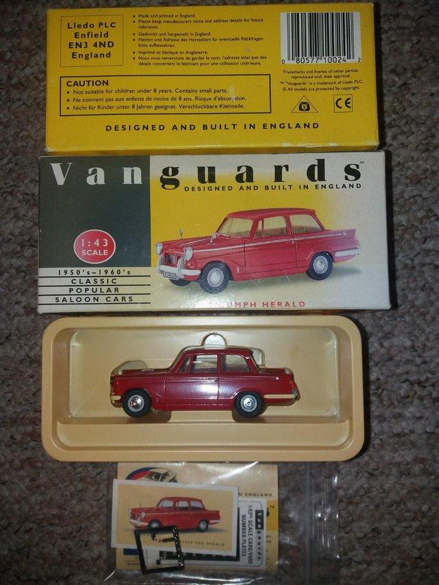 Preview of the first image of Triumph Herald 1:43 scale by Vanguard - very collectable.