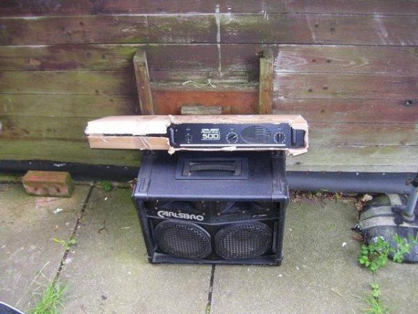 Image 1 of CARLSBORO SPEAKERS AND AMP. FOR SALE