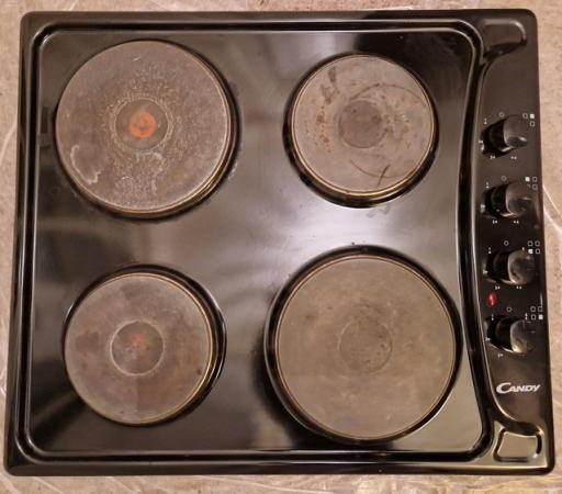 Image 1 of Candy solid hot plate electric hob.