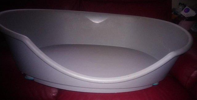 Image 1 of Very Large Plastic Grey Dog Bed