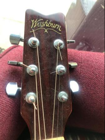 Image 2 of Vintage 1970's Washburn Dreadnought Guitar