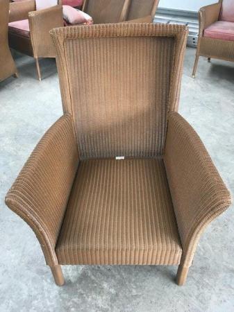 Image 3 of Lloyd Loom sofa, footstool, 2x dining chair 2x coffee table