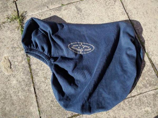 Image 2 of SOUTHERN STARS SADDLE COVER STRETCH COTTON FLEECE LINED