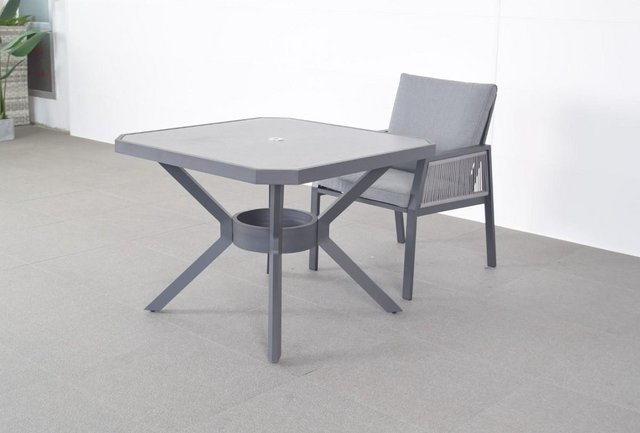 Image 2 of Bettina 4 Seater Square Table with Ceramic Glass Top