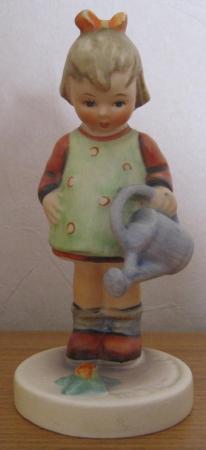 Image 1 of Vintage M J Hummel Figure - Little Gardener. 12cm tall.
