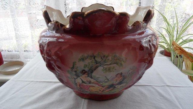 Image 3 of Large glazed ceramic plant pot