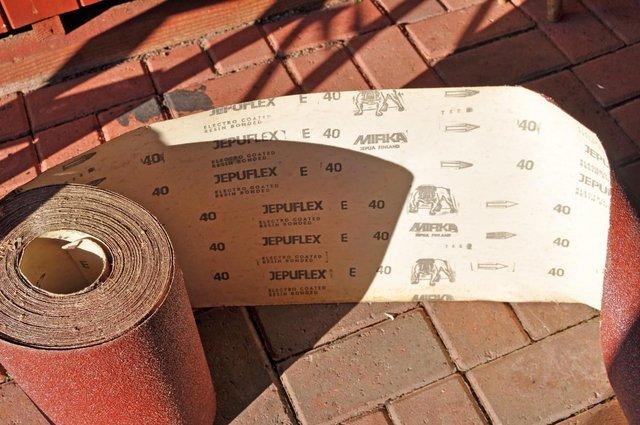 Preview of the first image of Mirka Jepuflex 12" wide sanding roll 40 grit.