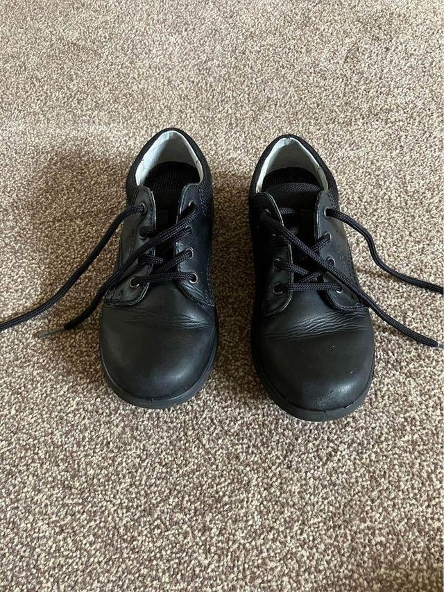 Preview of the first image of Boys Black School Shoes.
