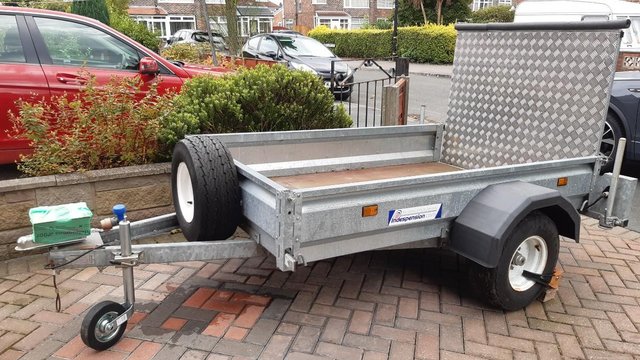 Image 1 of Indespension trailer with drop down ramp