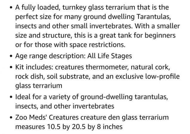 Image 7 of Zoo med glass terrarium,  tarantula  / scorpion