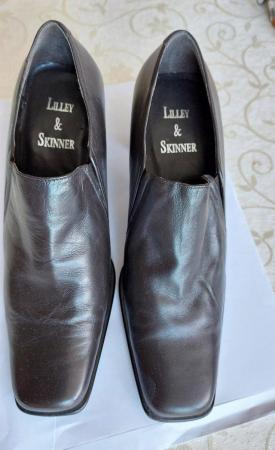 Image 3 of Lilley & Skinner Brown Court Shoes – Block Heel – UK 5.5