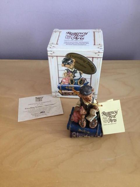 Preview of the first image of Travelling Teddies Regency Fine Arts Storytime figure as new.