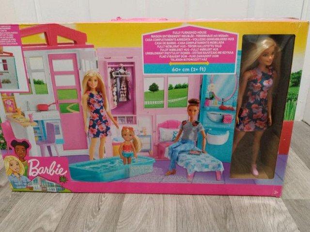 Preview of the first image of Barbie House Playset With Doll     FXG55-GM10.