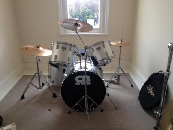 Image 1 of Beginners Drum Kit - Excellent Condition
