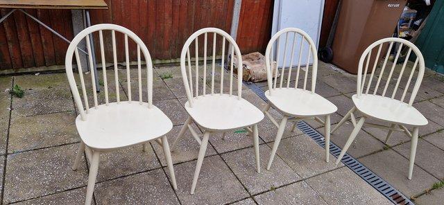 Image 5 of Mid Century Ercol dining chairs x 4