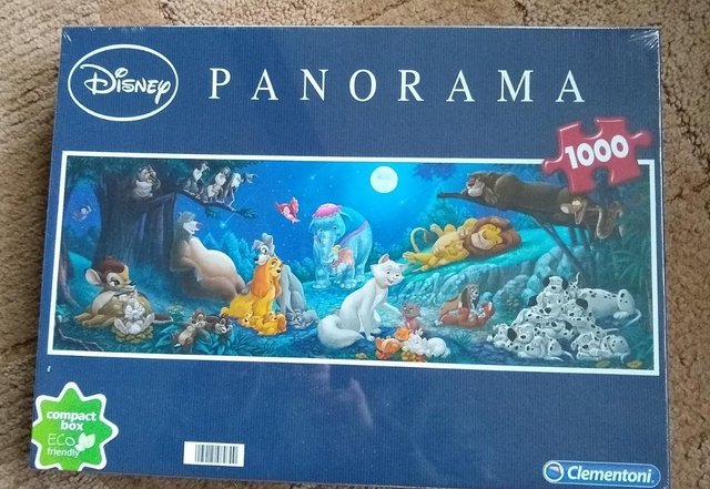 Preview of the first image of Disney Panorama 1000 piece puzzle - new.