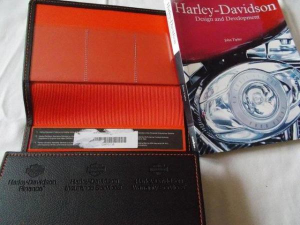 Image 1 of New Harley Davidson Document Wallet Folder and used Book