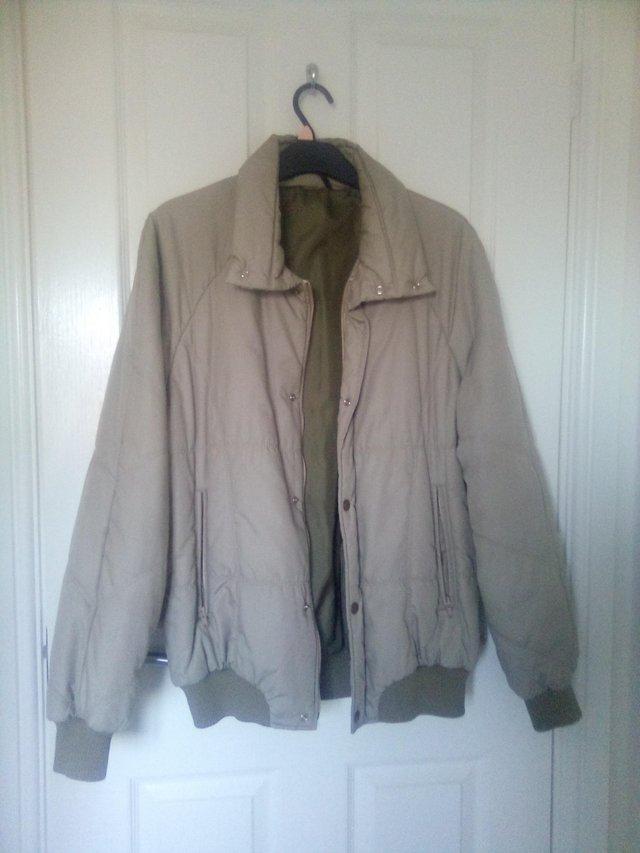 Preview of the first image of Men's Anorak coat - Beige colour.