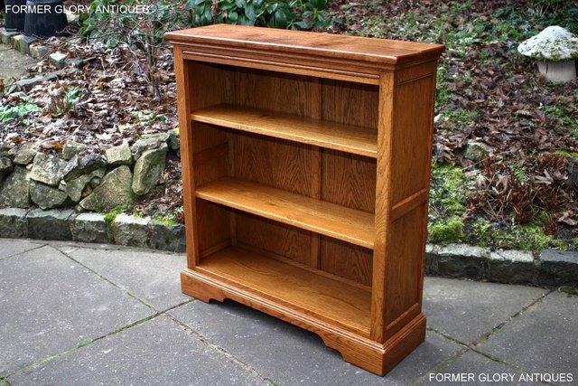 Image 43 of AN OLD CHARM VINTAGE OAK OPEN BOOKCASE CD DVD CABINET STAND
