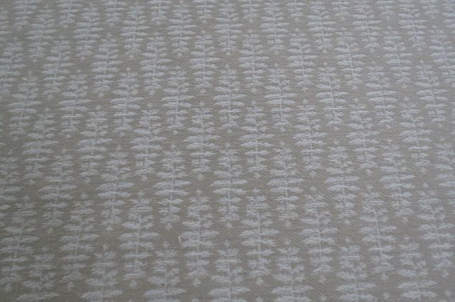 Image 1 of Fabric Remnant Cream Motif