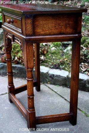 Image 30 of A TITCHMARSH AND GOODWIN OAK CANTED HALL TABLE LAMP STAND