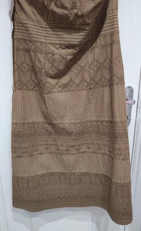Image 9 of New NEXT Brown Halter Dress Size 12