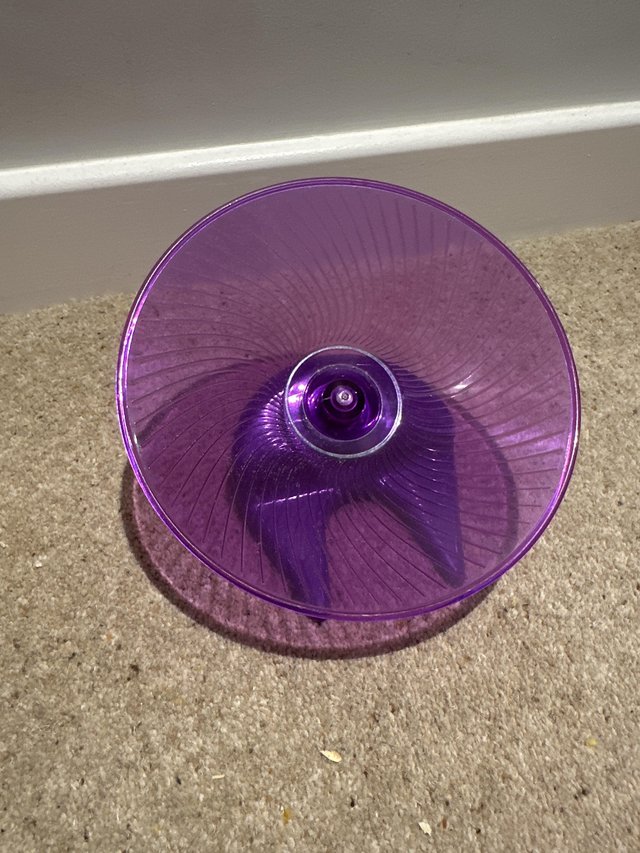 Preview of the first image of Purple silent hamster wheel.