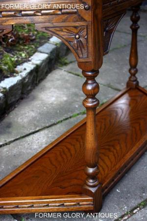 Image 48 of AN OLD CHARM LIGHT OAK CANTED CONSOLE TABLE LAMP PHONE STAND