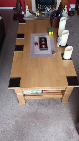 Image 1 of GRAB A BARGAIN solid oak wood coffee table