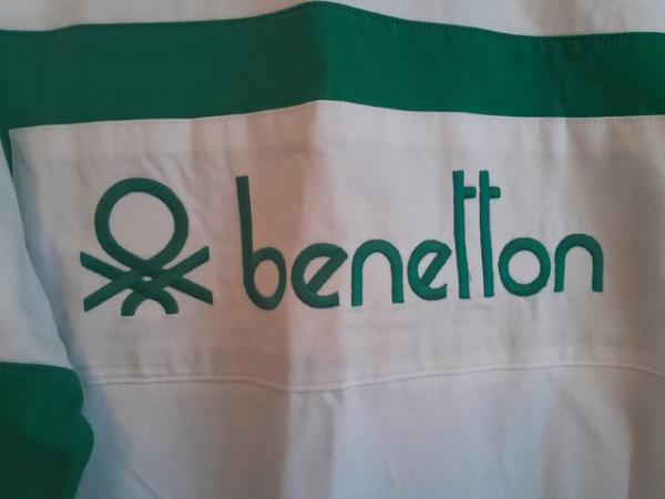 Image 2 of BNWT Benetton 80s Classic mens rugby shirt  SIZE XXL