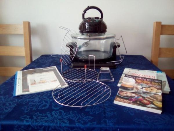 Image 1 of Halogen Oven with all accesories & books shown