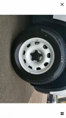 Image 3 of Five New Land Rover Defender white steel wheels & tyres