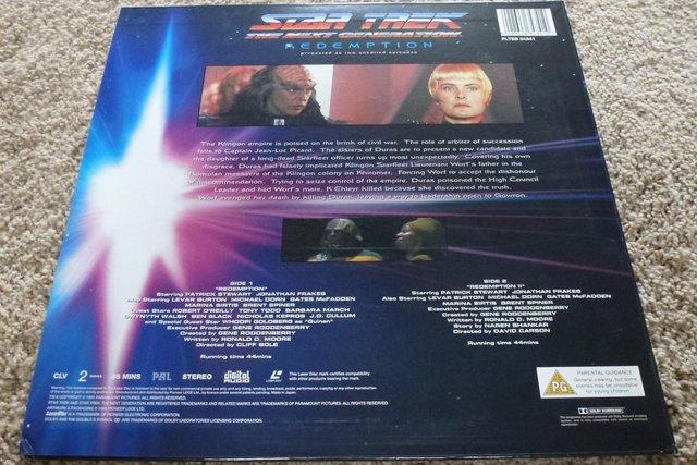 Image 2 of Star Trek: TNG, Redemption. Laserdisc (1991)
