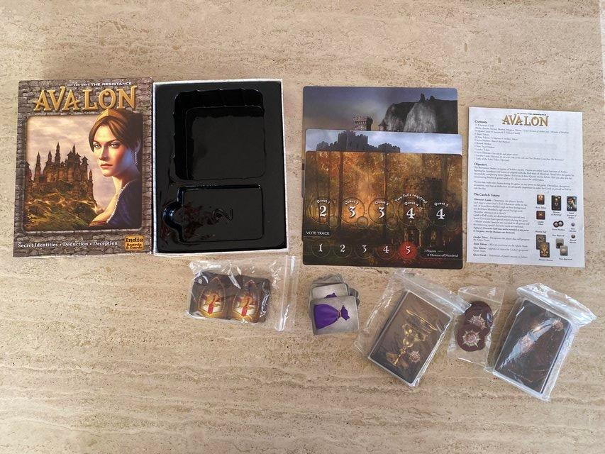 Preview of the first image of The resistance Avalon board / card game, complete, like new.