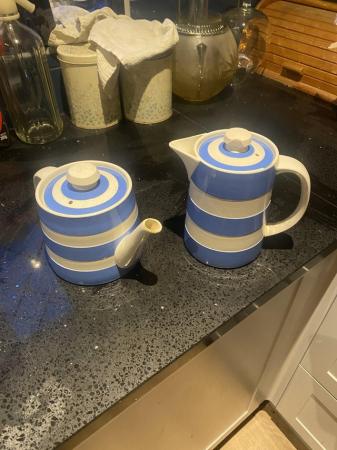 Image 1 of Cornish Ware Tea Pot and Coffee Pot