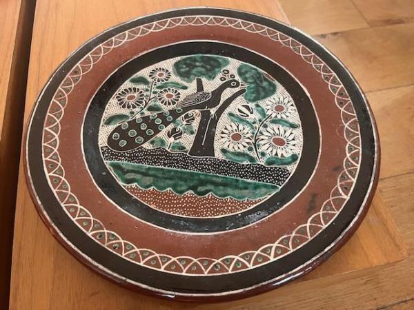Image 2 of Mexican Hand Painted Earthenware Dining Plates