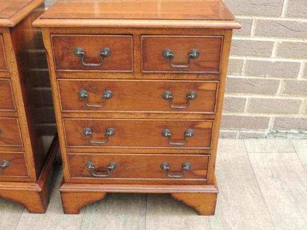 Image 18 of Pair of Burr Bedside Tables (UK Delivery)