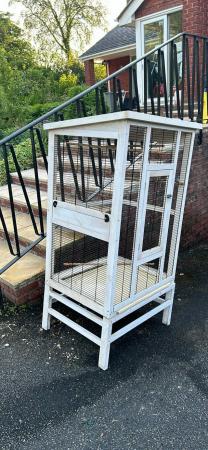 Image 5 of Large wooden bird cage indoor aviary