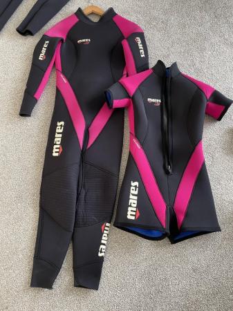 Image 1 of Mares Icelander 5mm full length and 5mm shortie wetsuit