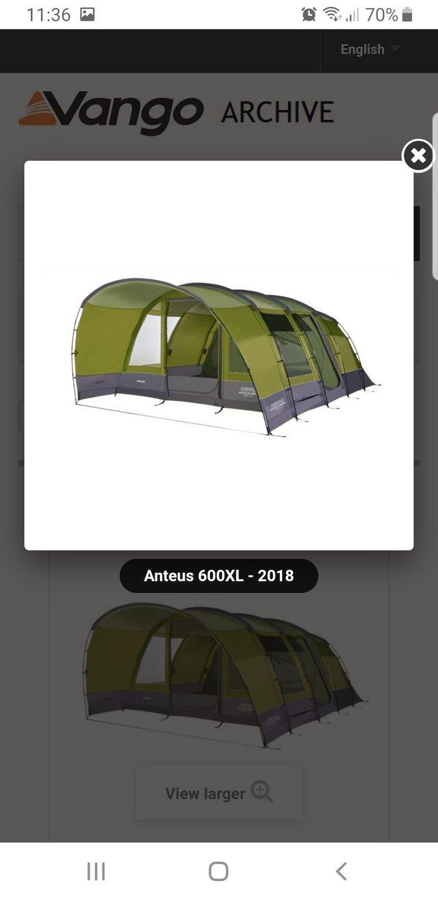 Preview of the first image of New 6 man tent - Vango Anteus 600XL.