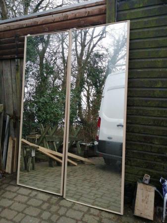 Image 1 of Two large mirrors approx 750mm x 2220mm