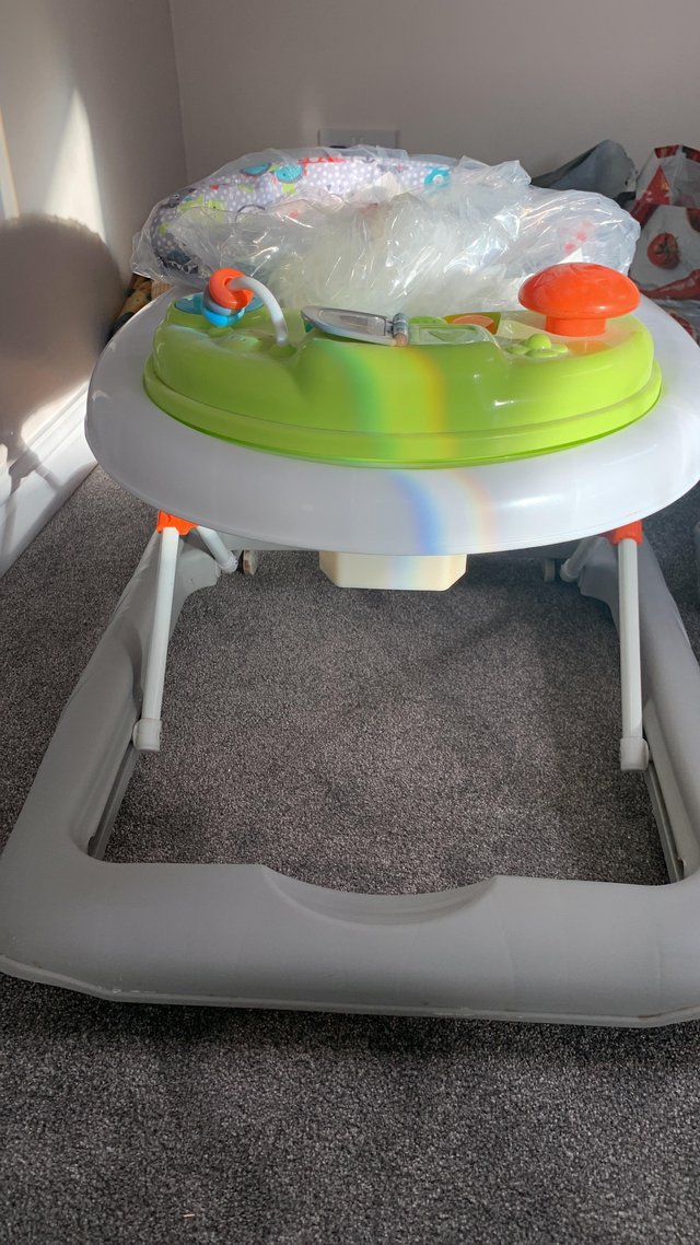 Preview of the first image of Baby cot, travel system and walker bundle.